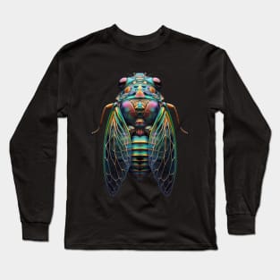 cool Cicada Insect Great Eastern Brood X USA 2024 Long Sleeve T-Shirt